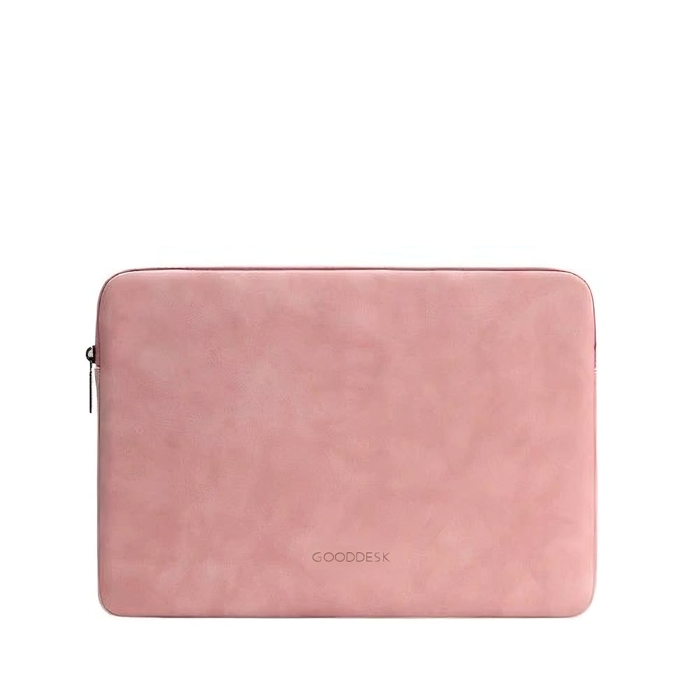 LCASE Laptoptasche Kunstleder außen samt von innen rosa einzeln