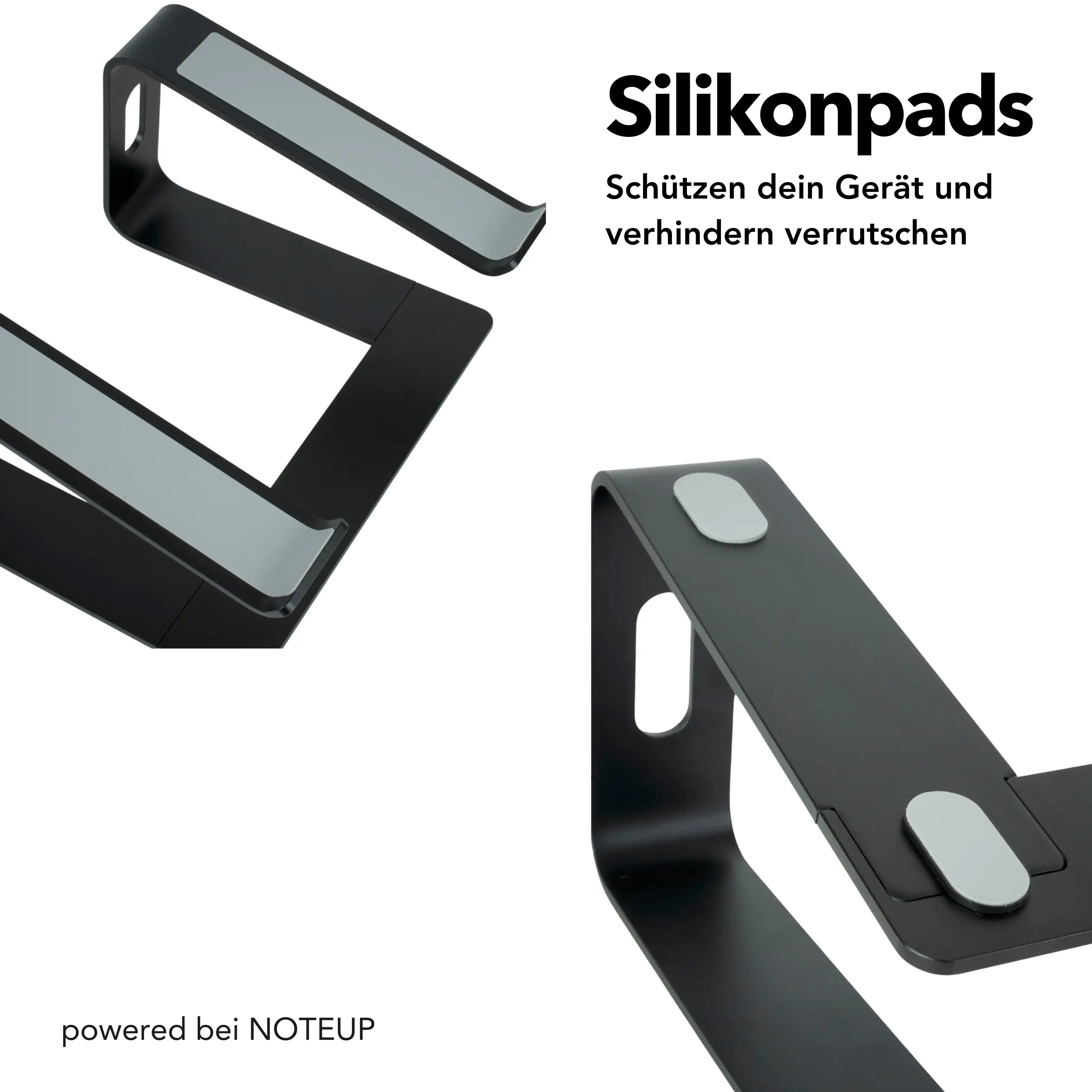 Laptopständer Silikonpads umgedreht füße rutschfest